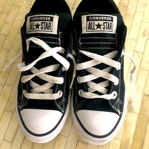Converse boy/girl shoes. Black and white